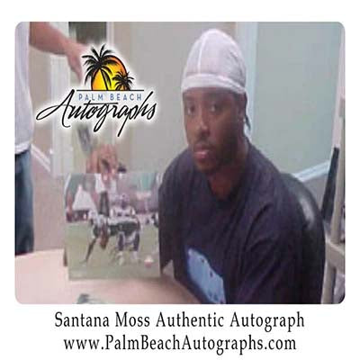 Santana Moss – Palm Beach Autographs LLC