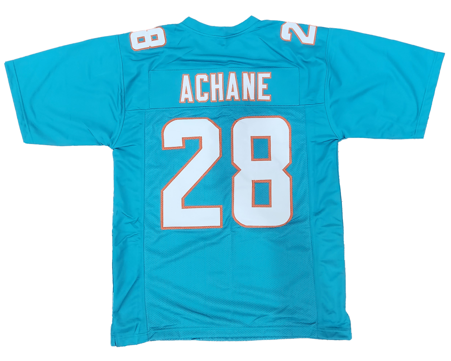 De'Von Achane Dolphins Custom Teal Jersey