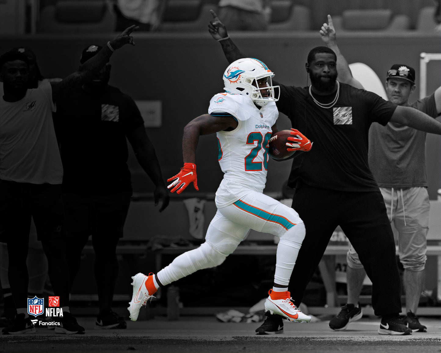 De'Von Achane Dolphins 8x10 Photo