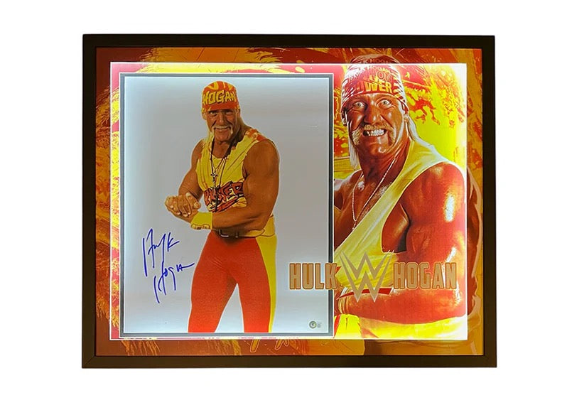 Hulk Hogan Autographed Deluxe Framed 11x14 Photo - Beckett