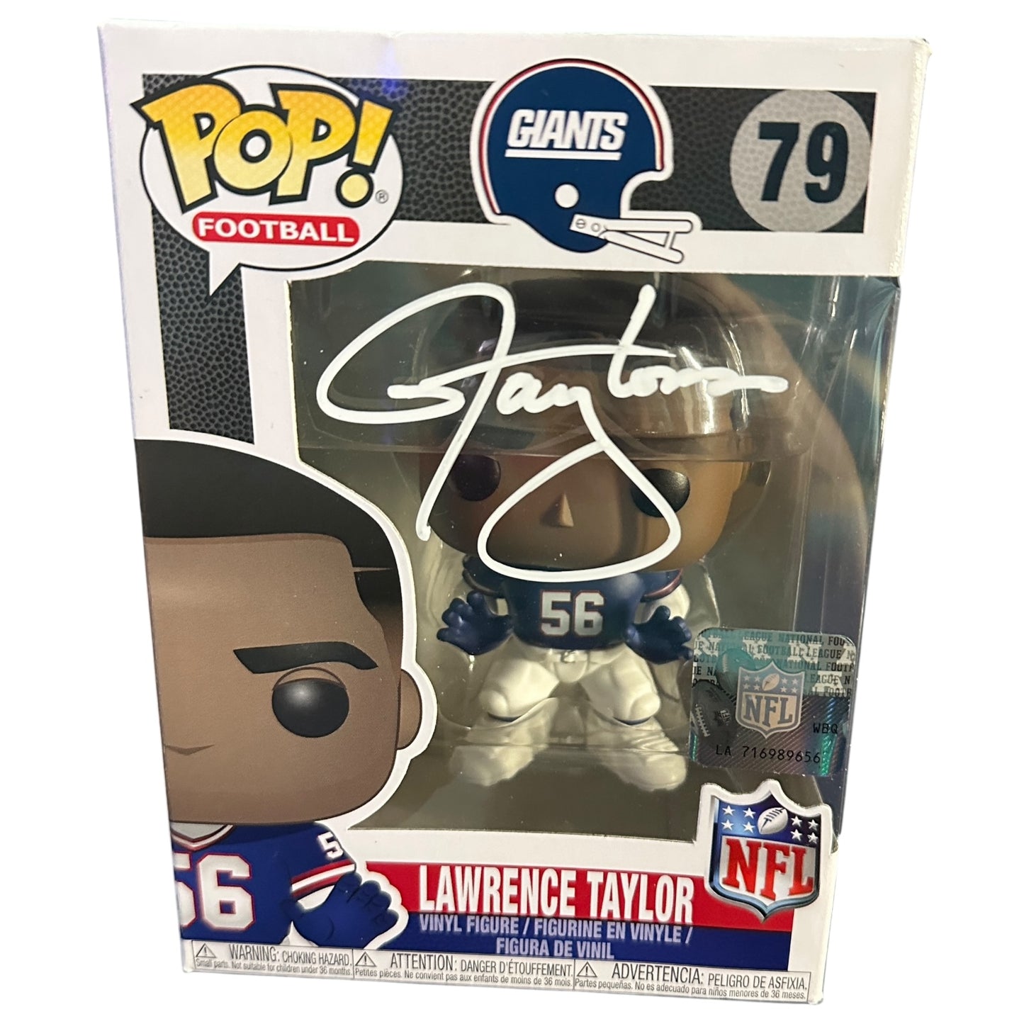 Lawrence Taylor Autographed Funko Pop - PSA