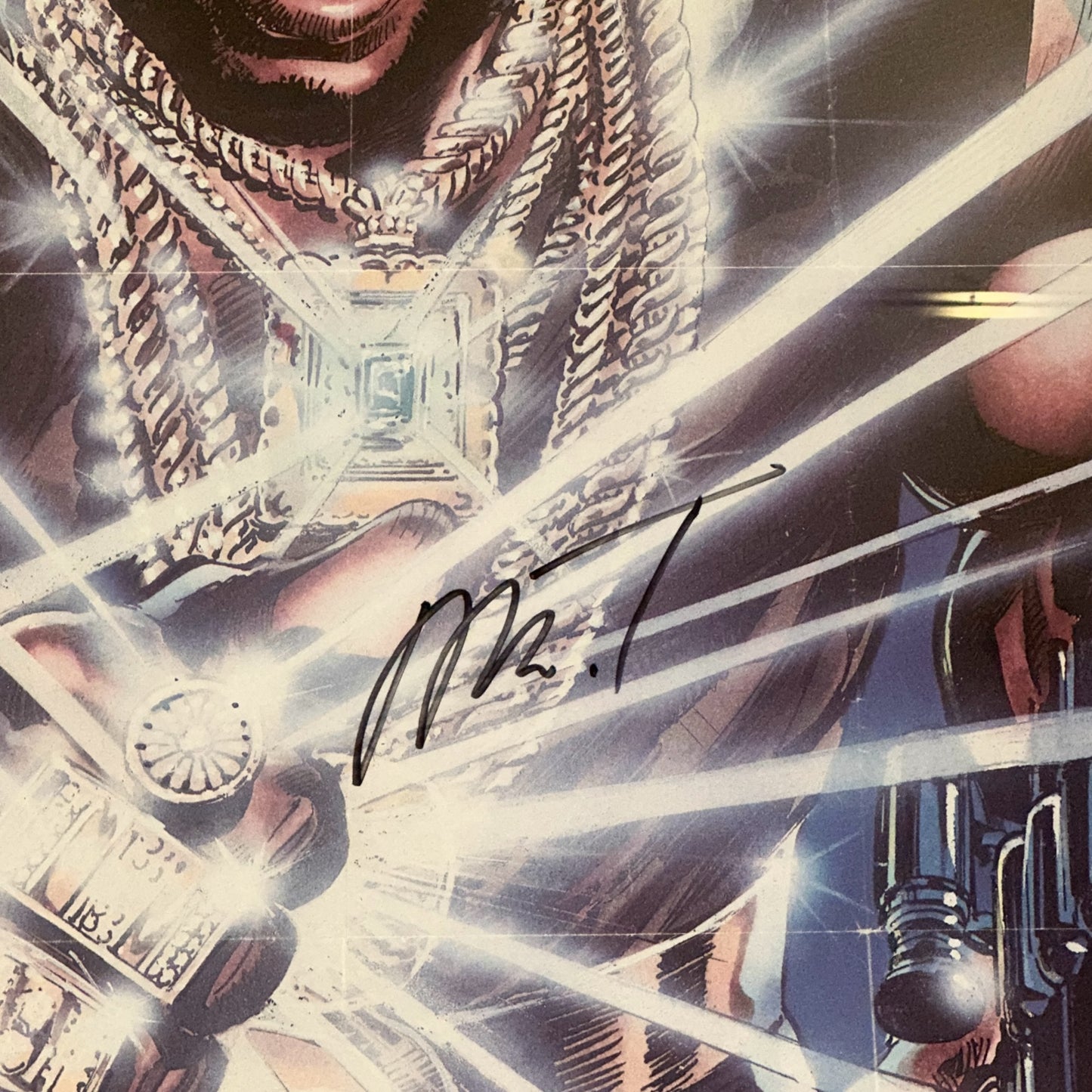 Mr T Autographed Vintage Full-Size Deluxe Framed Poster - JSA