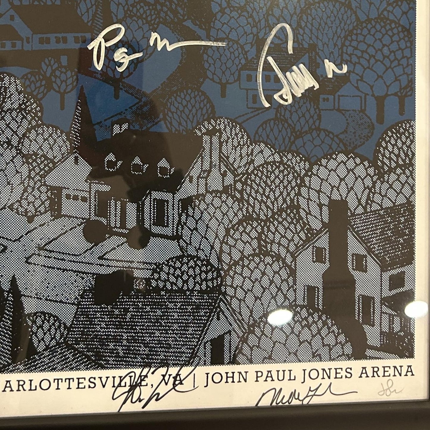 Phish Autographed Music Poster Deluxe Framed and signed by the Band - JSA Letter