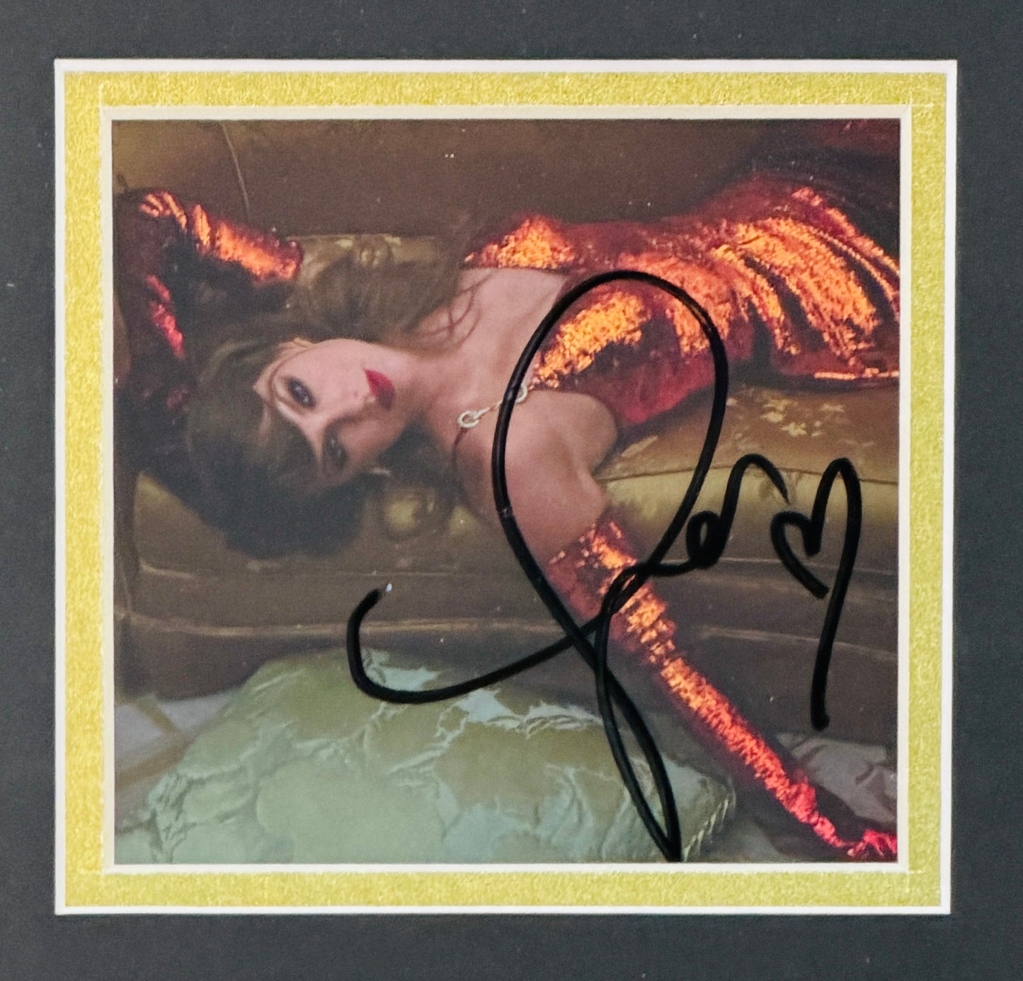 Taylor Swift Autographed The Life of a Showgirl Limited Edition CD Insert Deluxe Framed with Large Photo - PSA