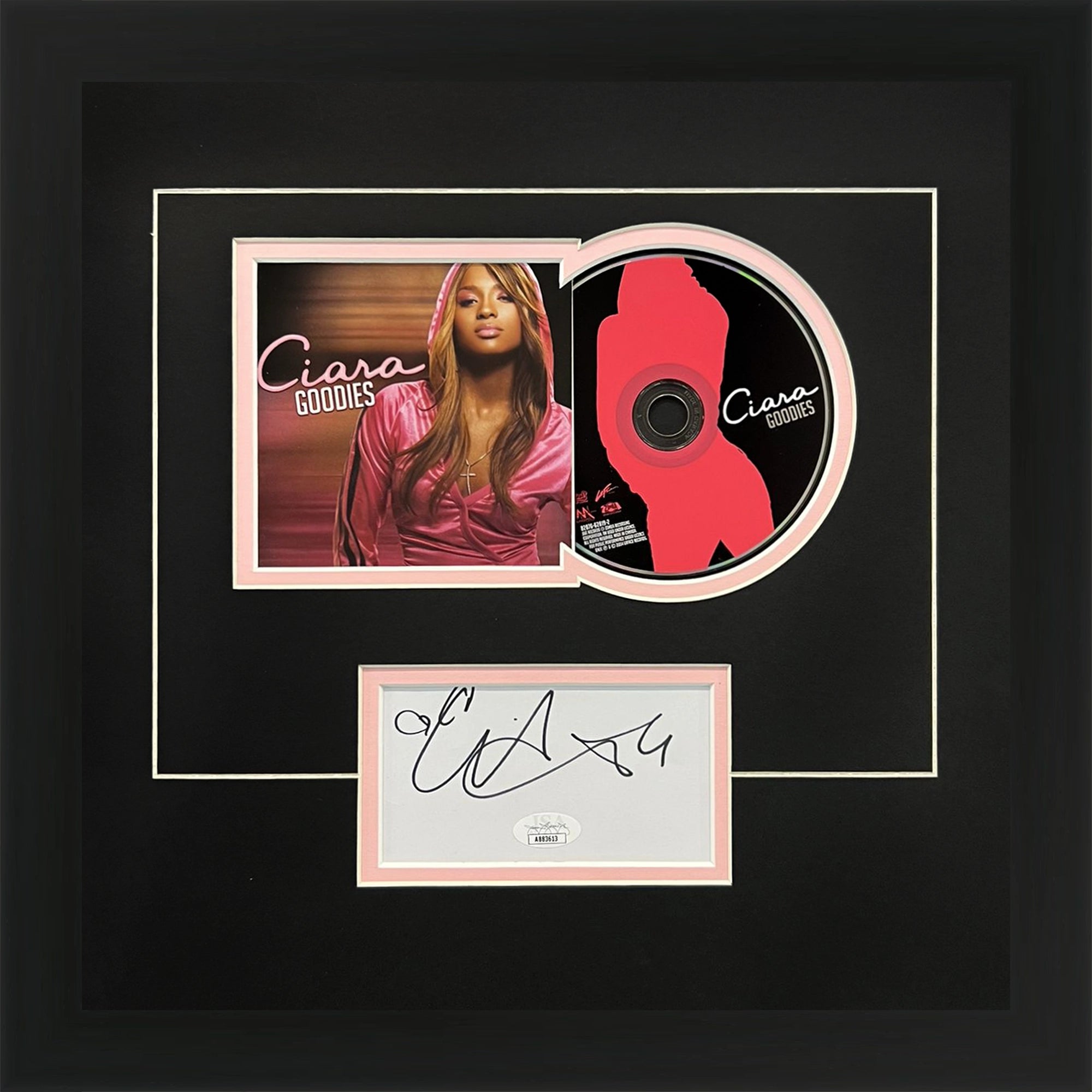 Ciara Autographed Goodies Deluxe Framed CD and Cover - JSA