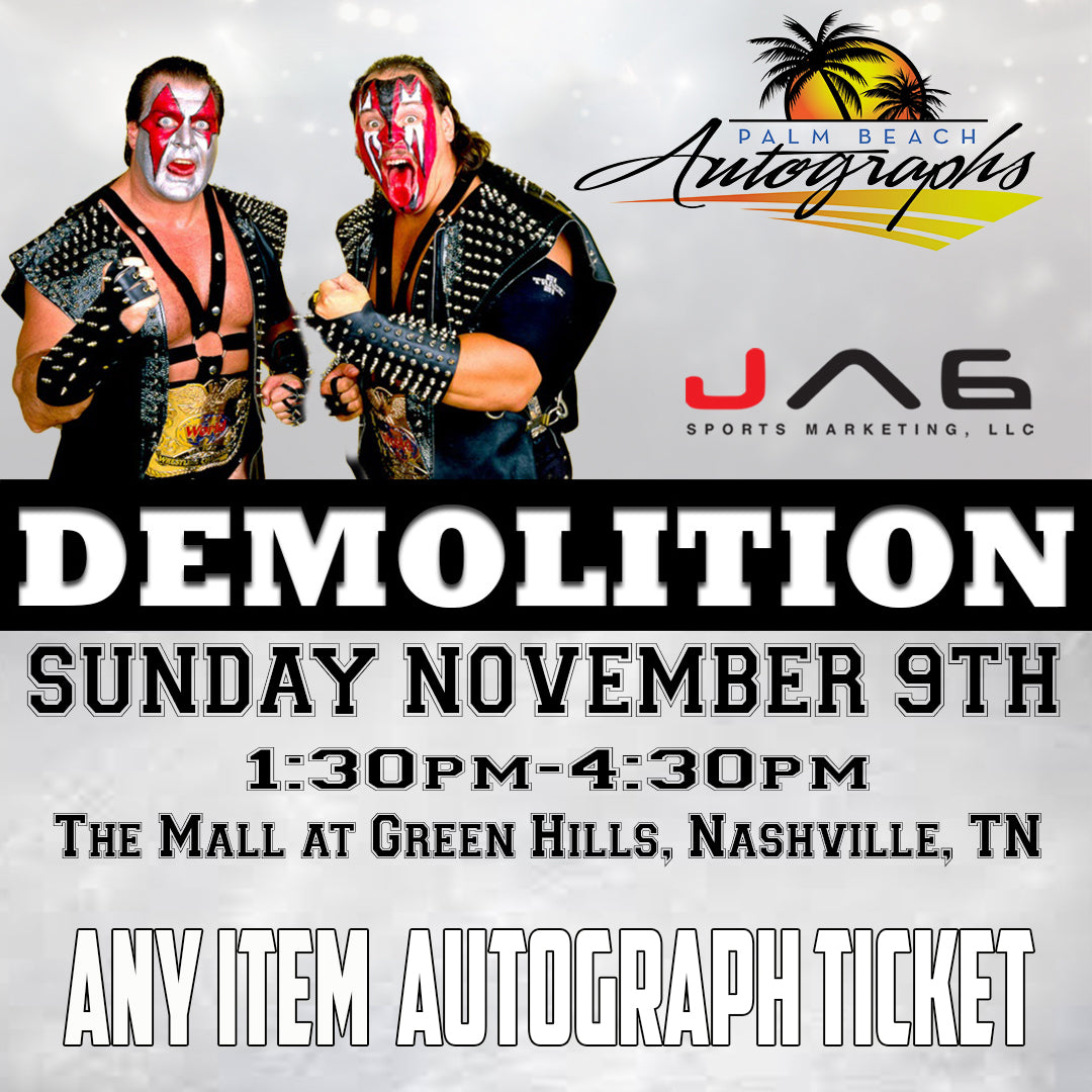 DEMOLITION AUTOGRAPH EVENT - Nashville (The Mall at Green Hills) In-Store Public Signing - November 9th, 2025