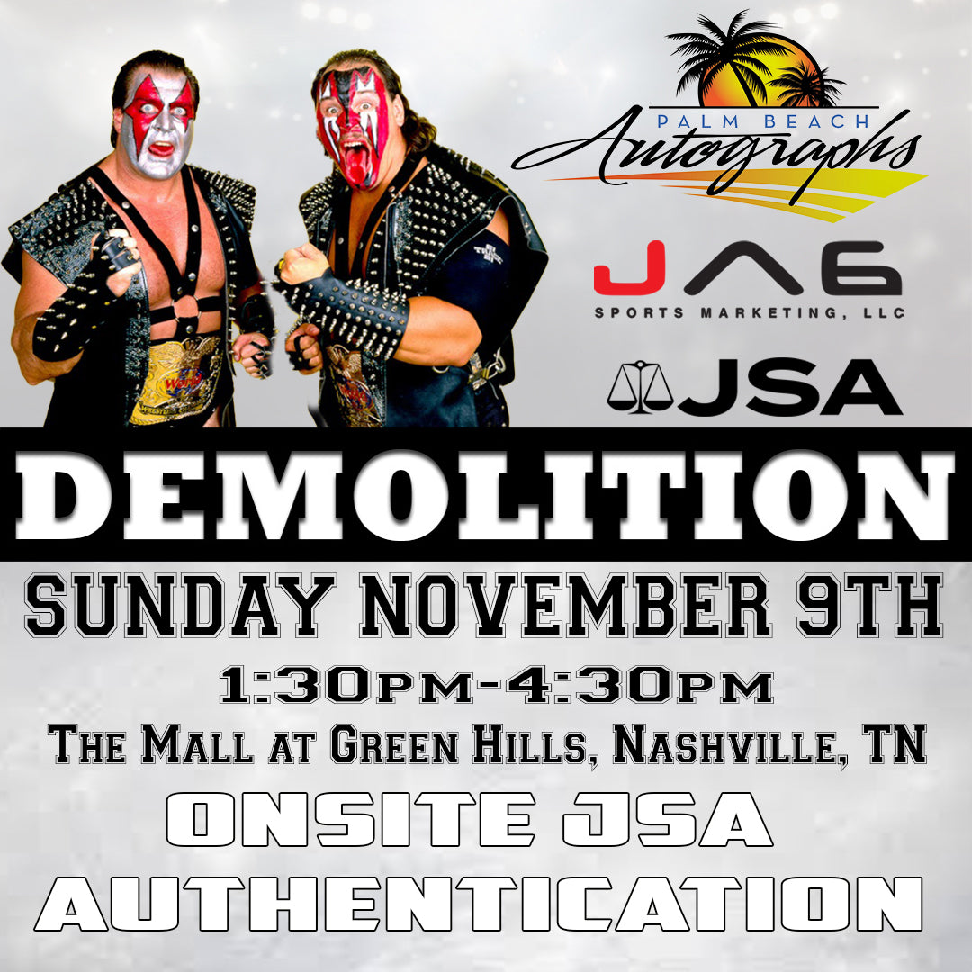 DEMOLITION AUTOGRAPH EVENT - Nashville (The Mall at Green Hills) In-Store Public Signing - November 9th, 2025