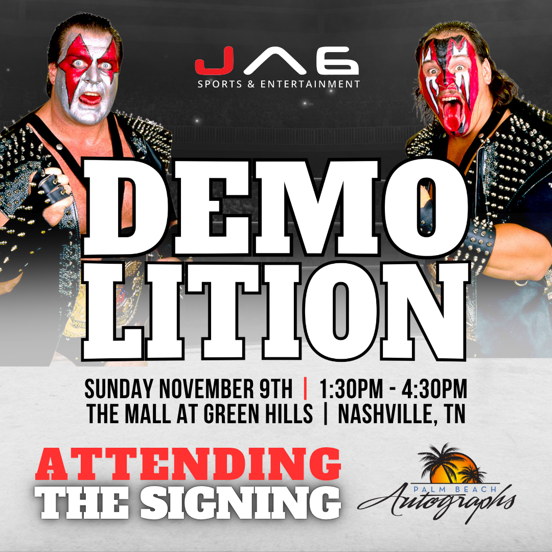 DEMOLITION AUTOGRAPH EVENT - Nashville (The Mall at Green Hills) In-Store Public Signing - November 9th, 2025