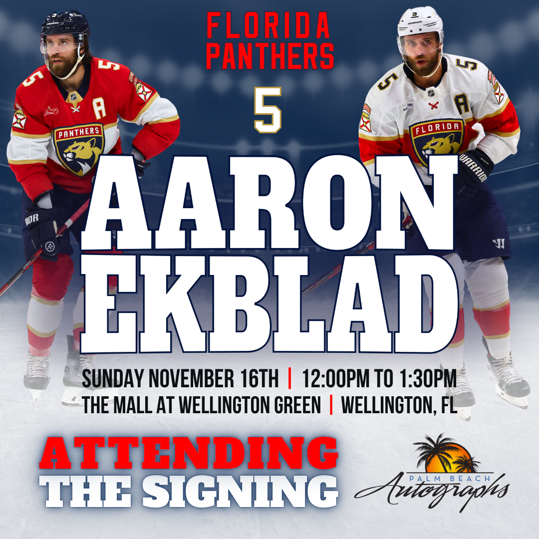 AARON EKBLAD AUTOGRAPH EVENT - Wellington (The Mall at Wellington Green) In-Store Public Signing - November 16th, 2025