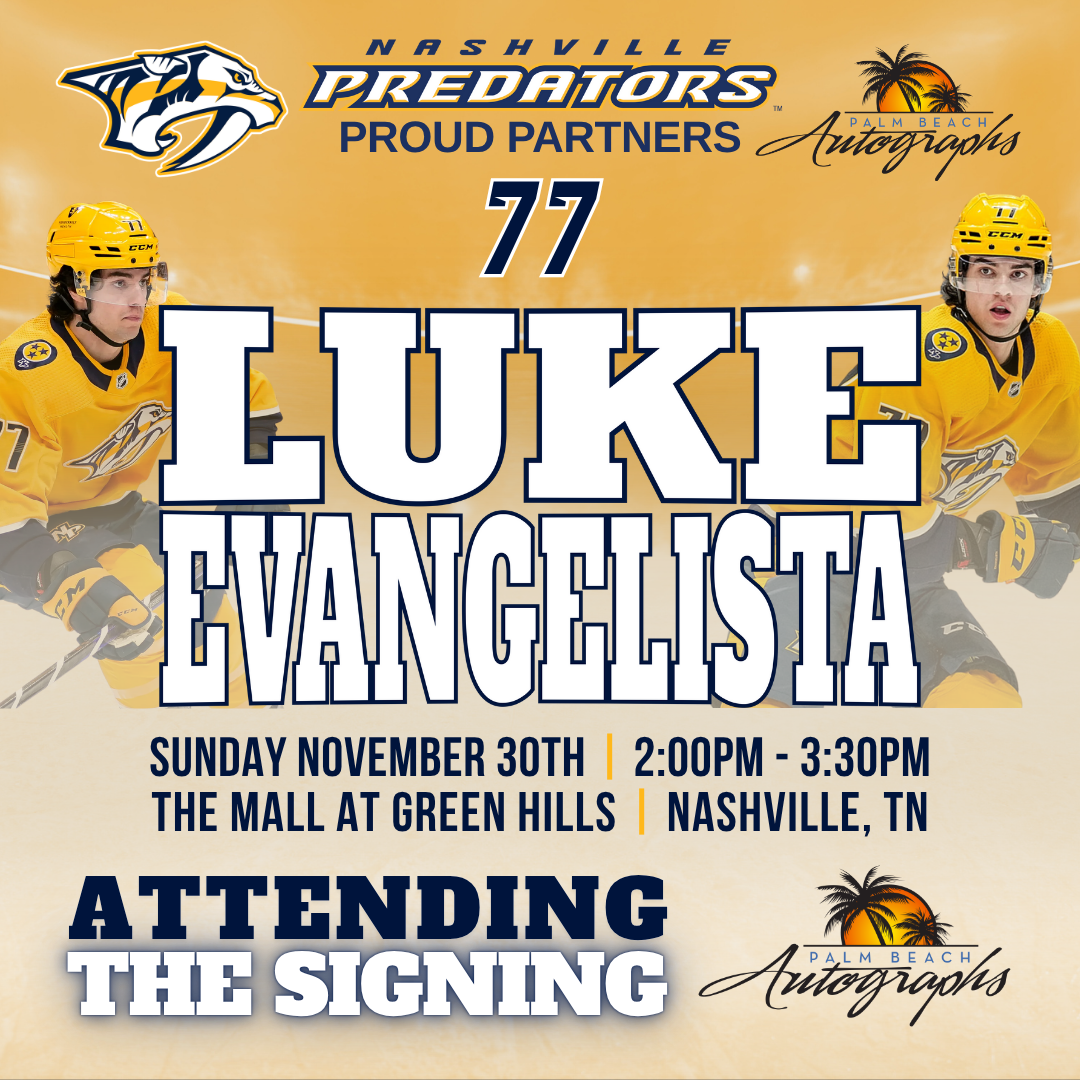 LUKE EVANGELISTA AUTOGRAPH EVENT - Nashville (The Mall at Green Hills) In-Store Public Signing - November 30th, 2025