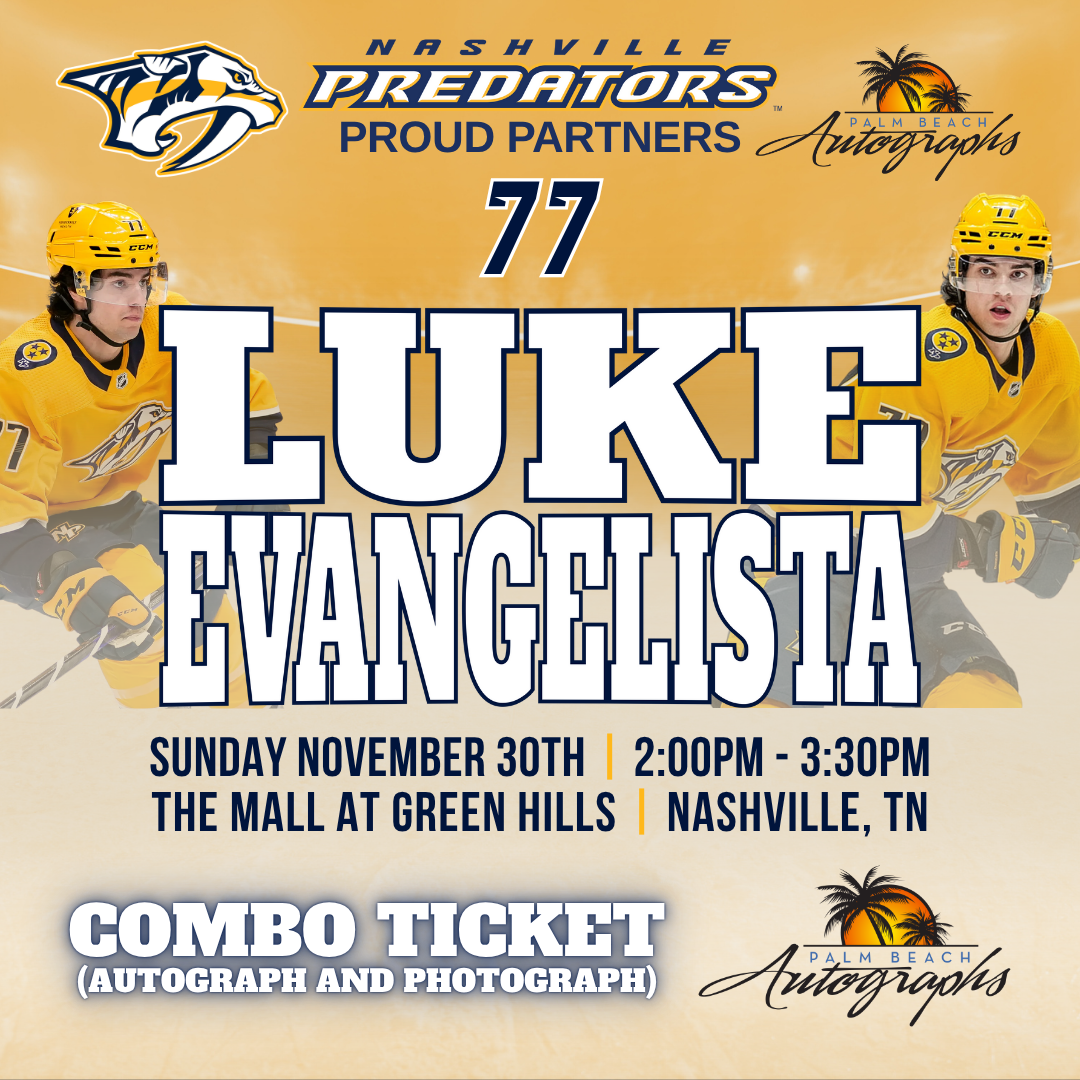 LUKE EVANGELISTA AUTOGRAPH EVENT - Nashville (The Mall at Green Hills) In-Store Public Signing - November 30th, 2025