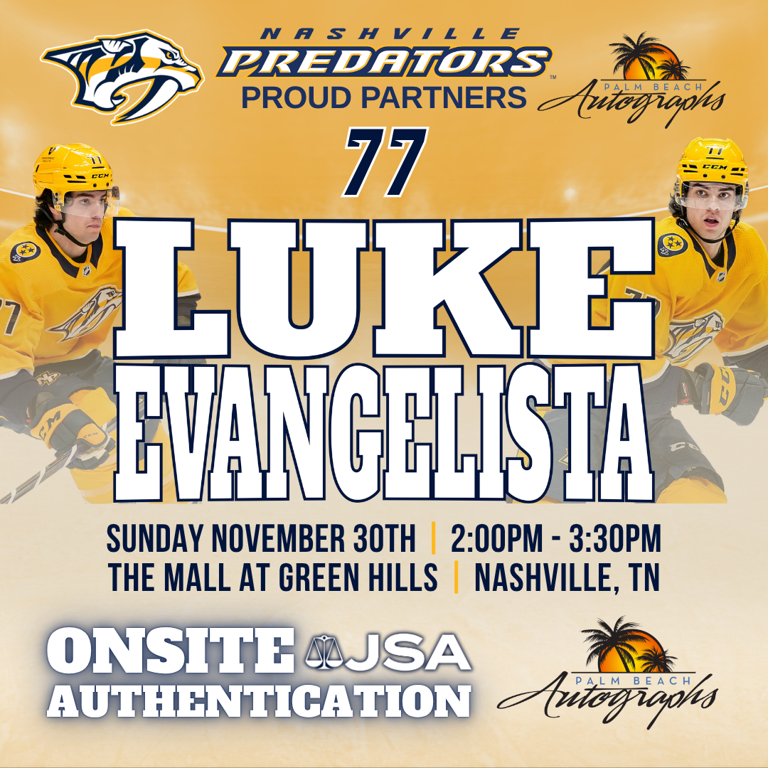 LUKE EVANGELISTA AUTOGRAPH EVENT - Nashville (The Mall at Green Hills) In-Store Public Signing - November 30th, 2025