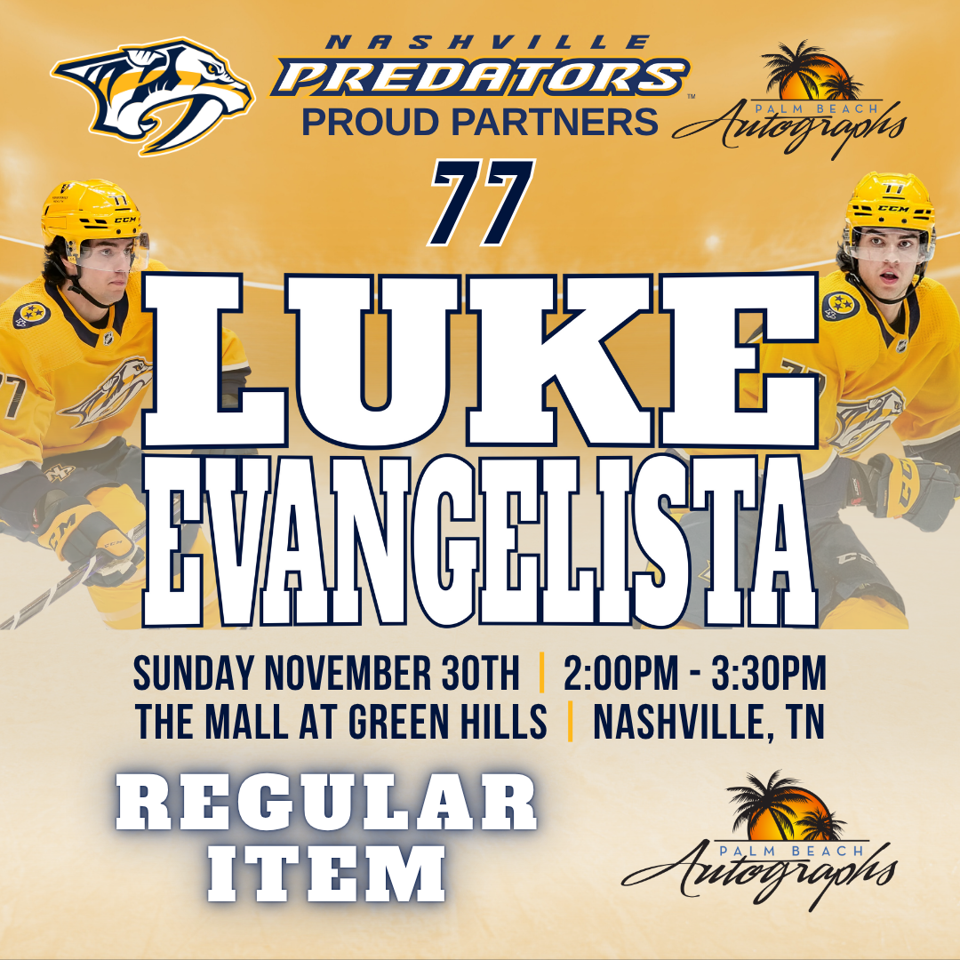 LUKE EVANGELISTA AUTOGRAPH EVENT - Nashville (The Mall at Green Hills) In-Store Public Signing - November 30th, 2025