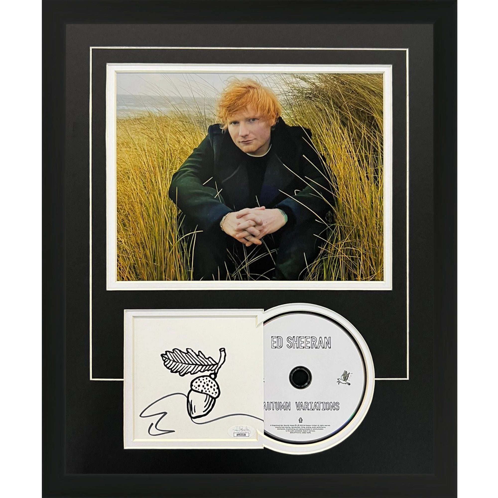 Ed Sheeran Autographed Autumn Variations Deluxe Framed CD and Cover - JSA
