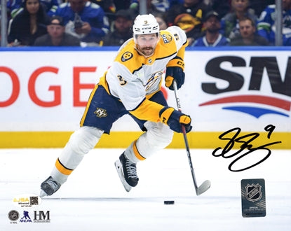 Filip Forsberg Autographed Nashville Predators (White Jersey Horiz) 8x10 Photo - JSA