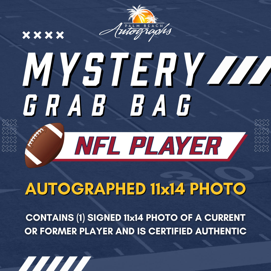Mystery Grab Bag - Football Autographed 11x14 Photo