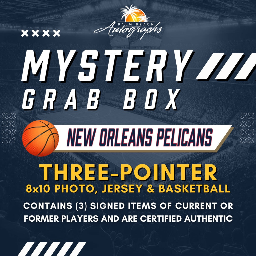 Mystery Grab Box - New Orleans Pelicans NBA Basketball Autographed 3 Pointer Box