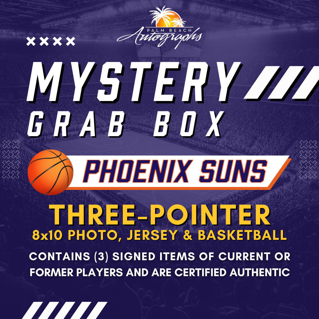 Mystery Grab Box - Phoenix Suns NBA Basketball Autographed 3 Pointer Box