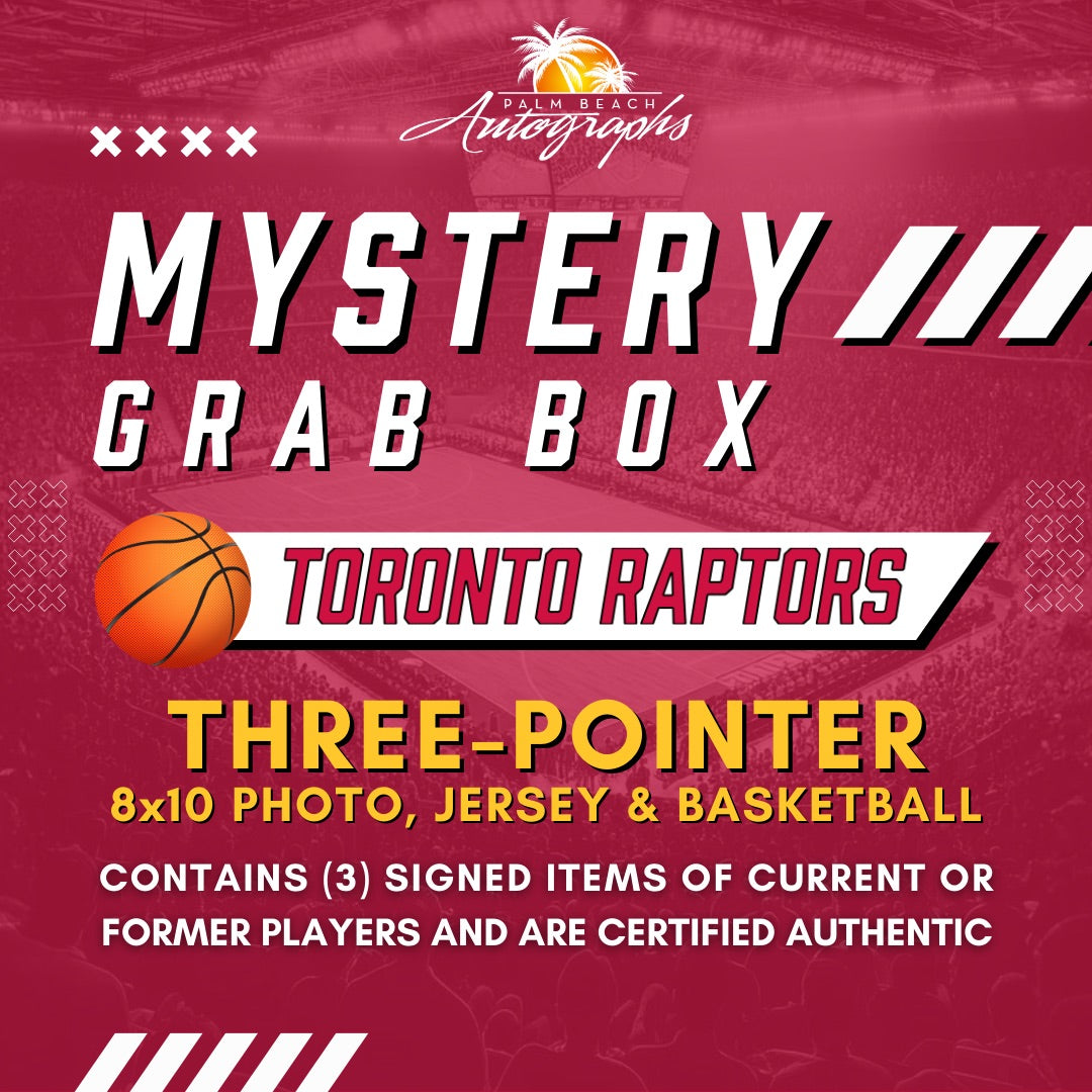 Mystery Grab Box - Toronto Raptors NBA Basketball Autographed 3 Pointer Box