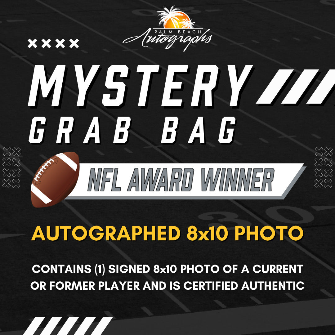 Mystery Grab Bag - NFL Football 8x10 Autographed Photo - Pro Bowl or Other Major Awards Only
