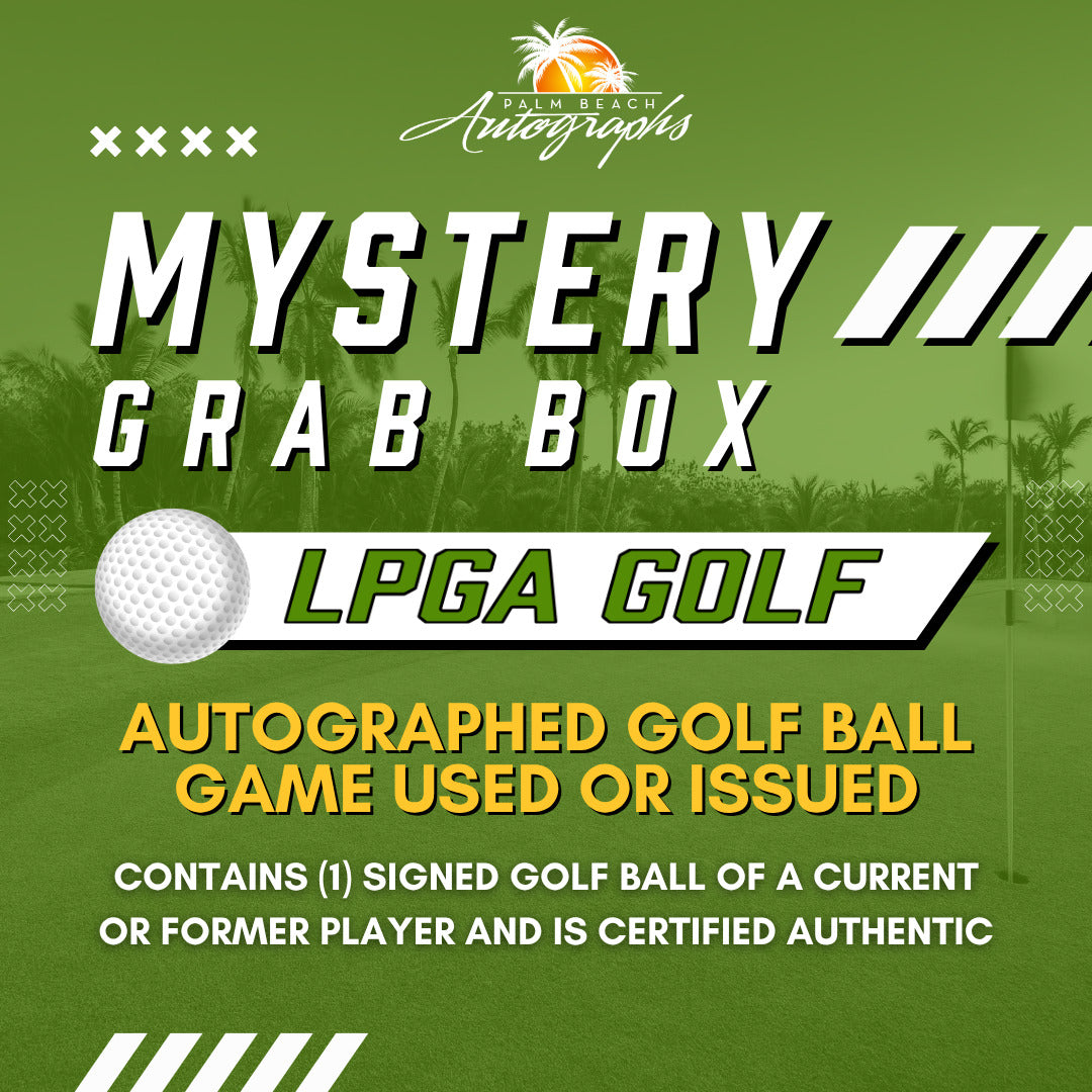 Mystery Grab Box - LPGA Autographed Golf Ball - Only Game Used or Issued