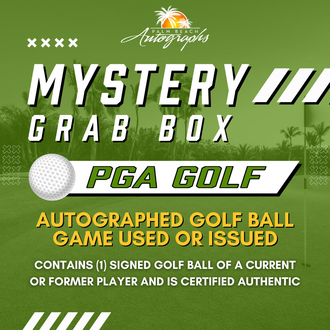 Mystery Grab Box - PGA Autographed Golf Ball - Only Game Used or Issued