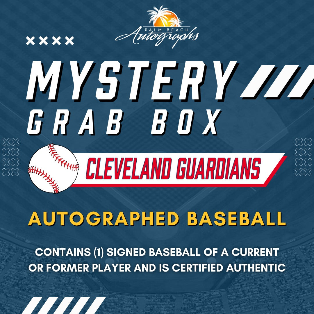 Mystery Grab Box - Cleveland Guardians MLB Baseball Autographed Ball