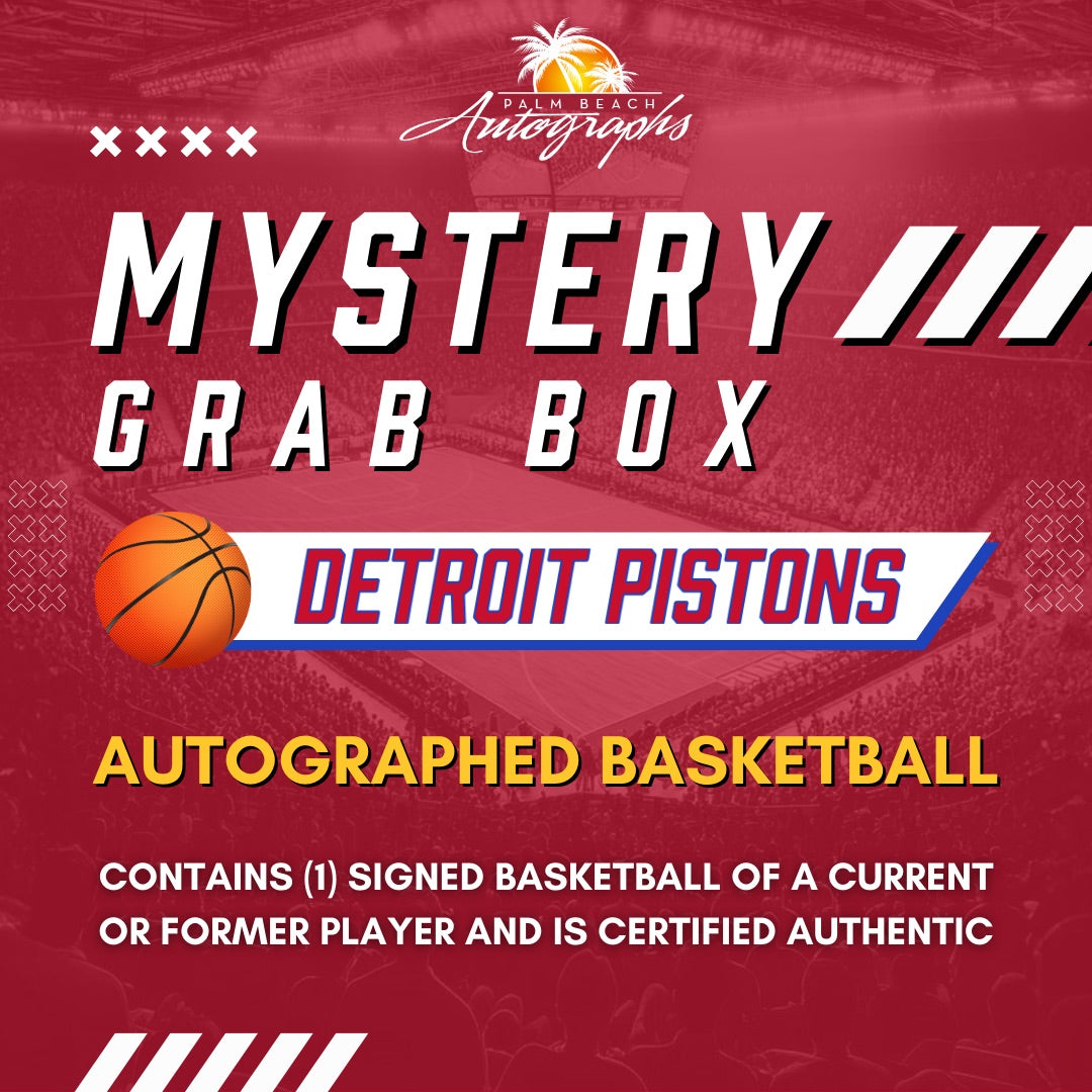 Mystery Grab Box - Detroit Pistons NBA Basketball Autographed Ball