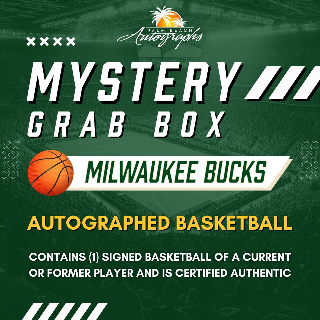 Mystery Grab Box - Milwaukee Bucks NBA Basketball Autographed Ball