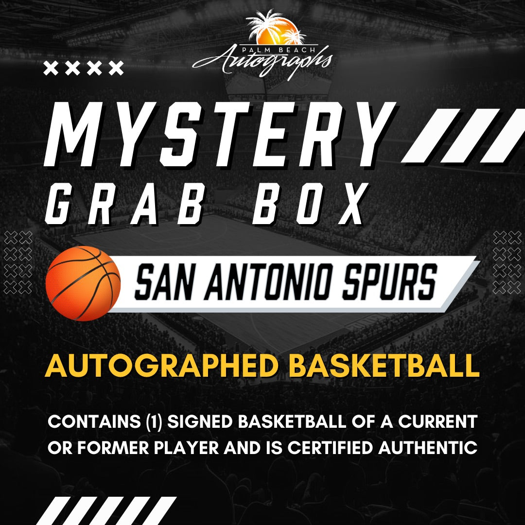 Mystery Grab Box - San Antonio Spurs NBA Basketball Autographed Ball