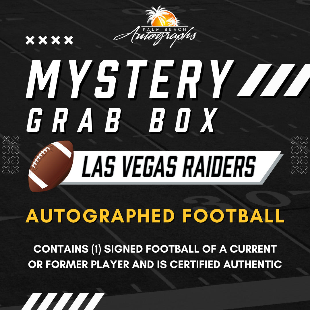 Mystery Grab Box - Las Vegas Raiders NFL Football Autographed Ball