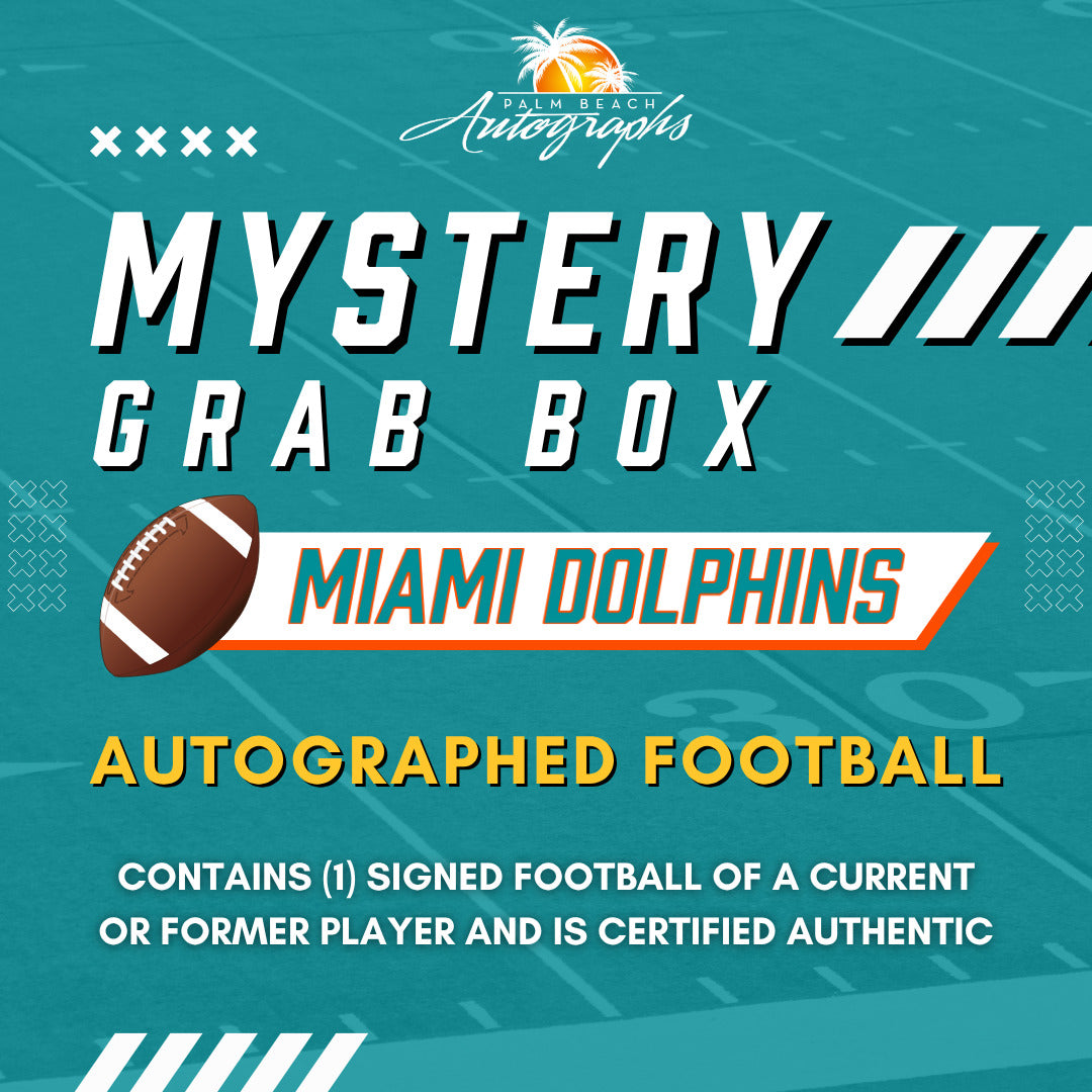 Mystery Grab Box - Miami Dolphins NFL Football Autographed Ball