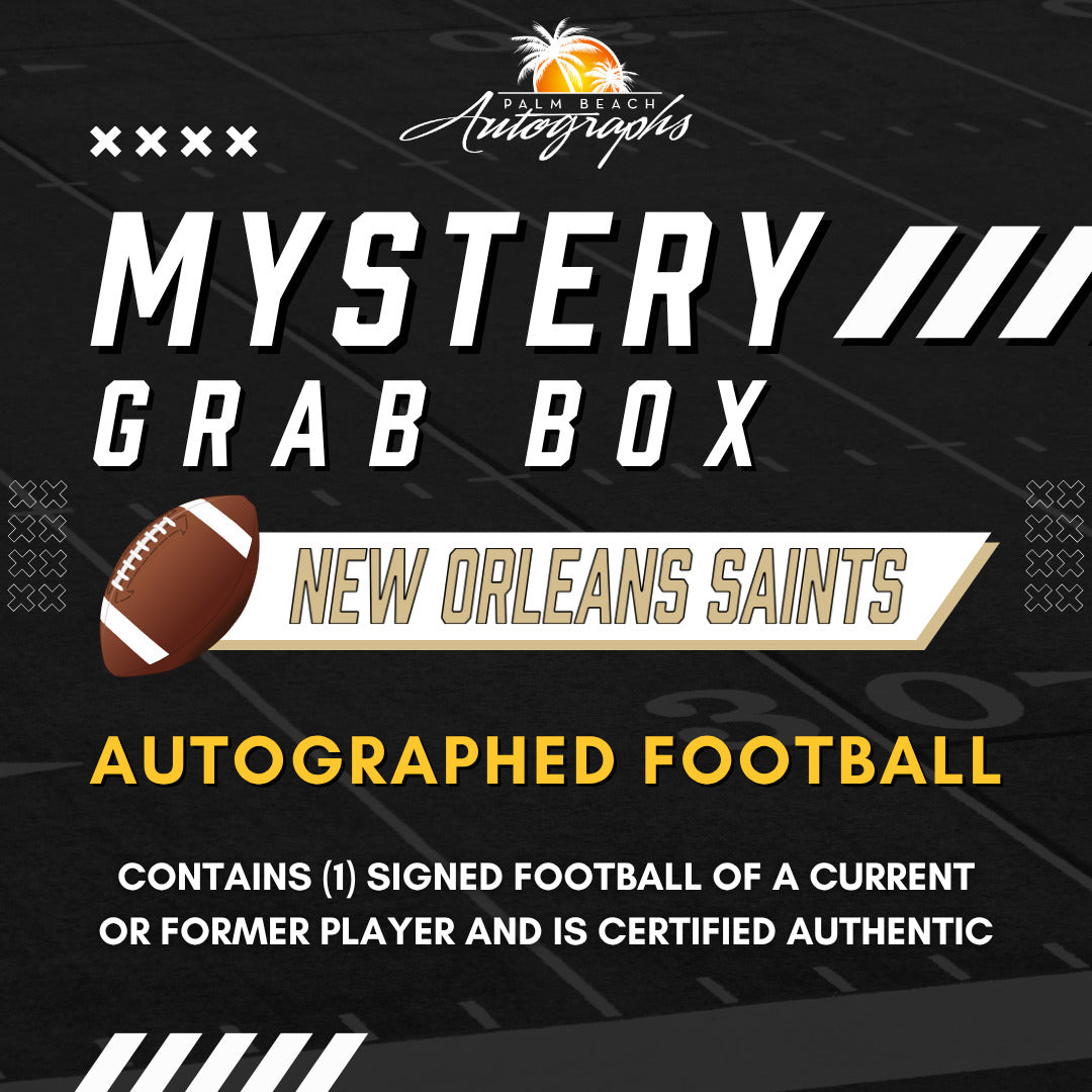 Mystery Grab Box - New Orleans Saints NFL Football Autographed Ball
