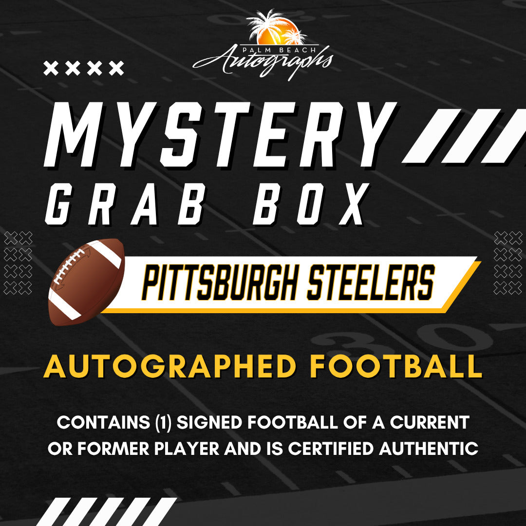 Mystery Grab Box - Pittsburgh Steelers NFL Autographed Logo Football