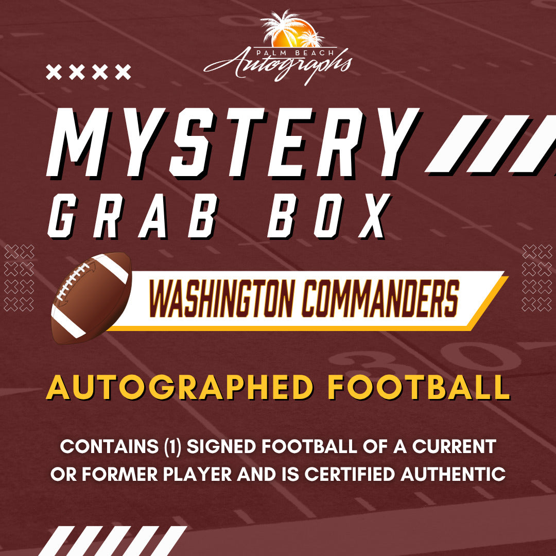 Mystery Grab Box - Washington Commanders NFL Football Autographed Ball