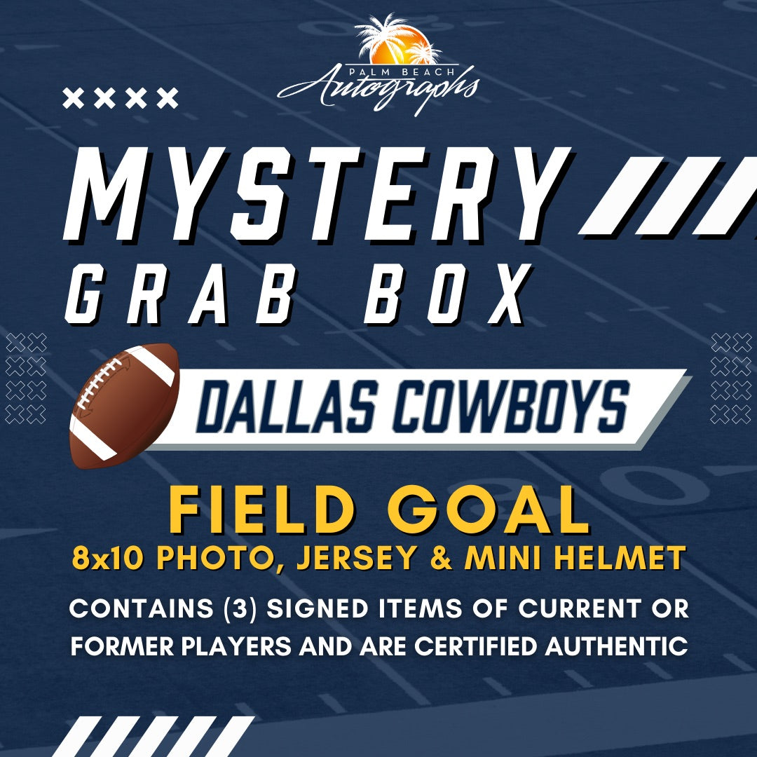 Mystery Grab Box - Dallas Cowboys NFL Football Autographed Field Goal Box