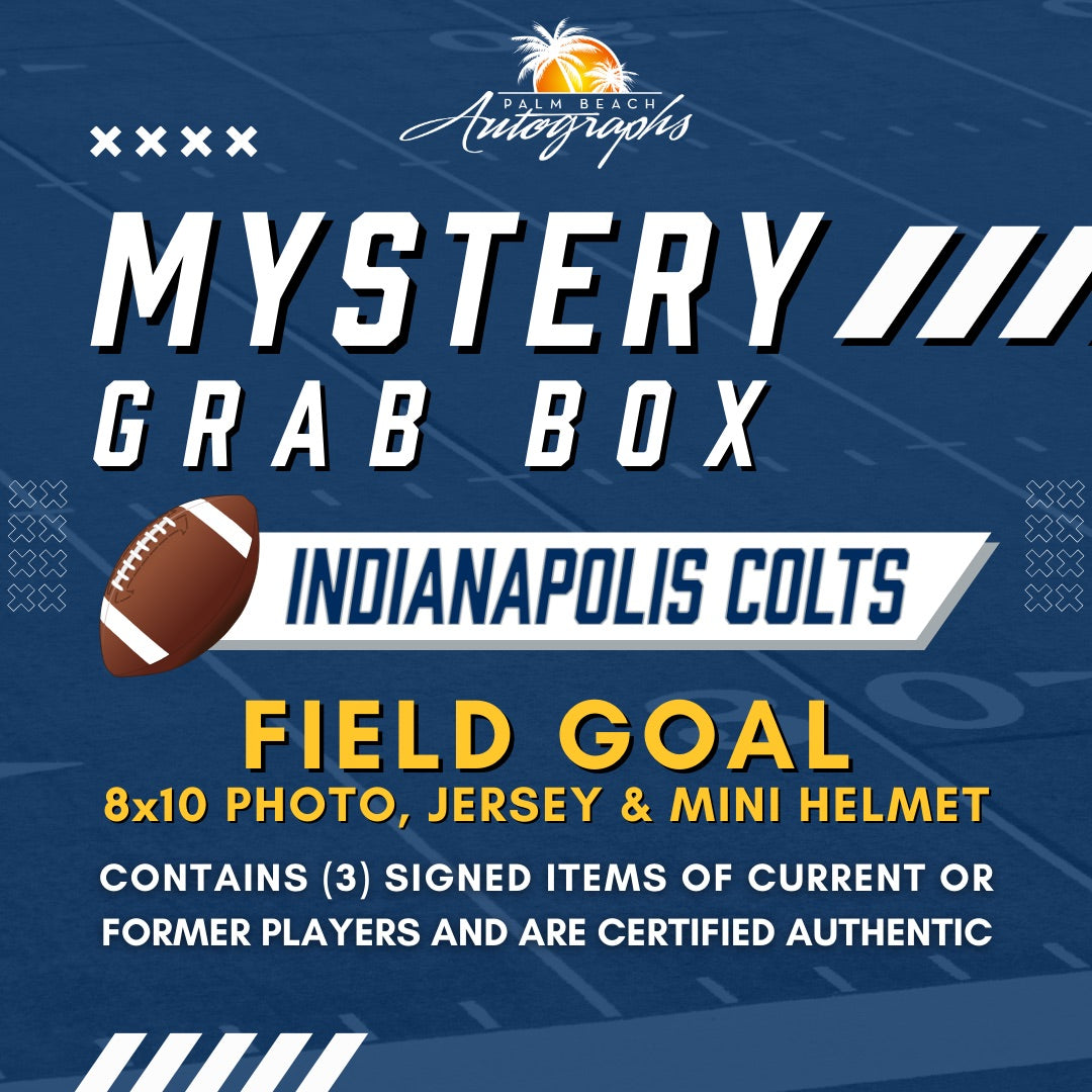 Mystery Grab Box - Indianapolis Colts NFL Football Autographed Field Goal Box