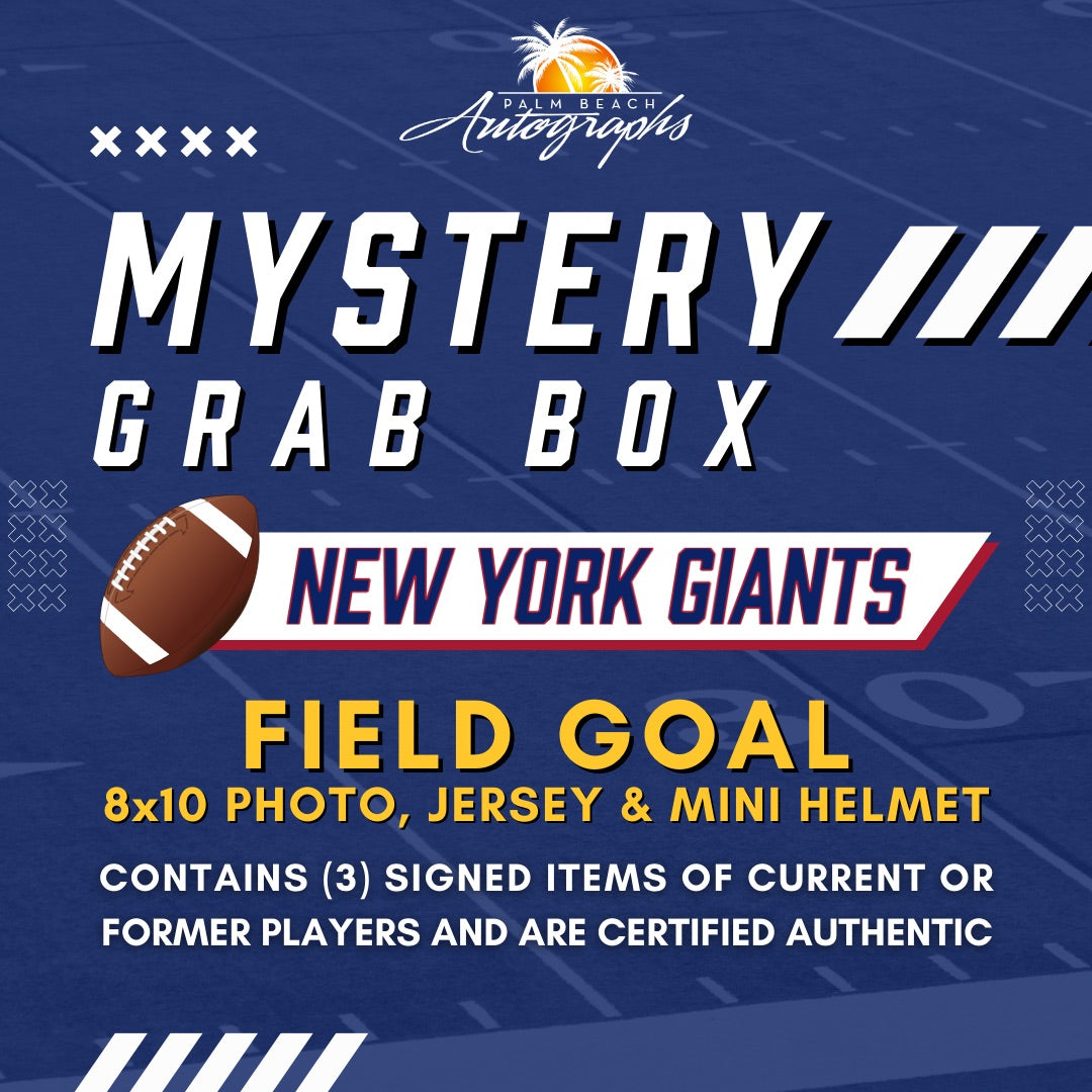 Mystery Grab Bag - New York Giants NFL Football Autographed Field Goal Box