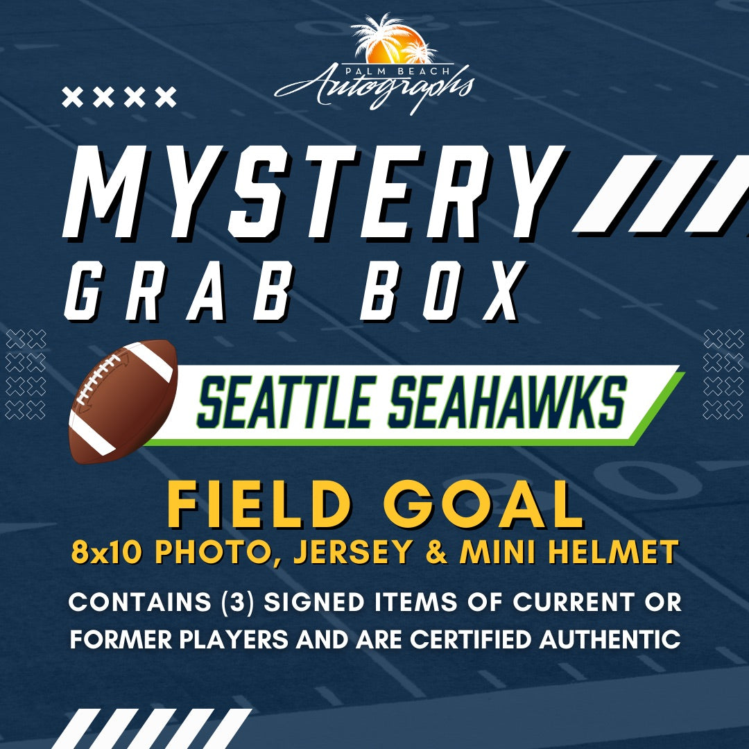Mystery Grab Box - Seattle Seahawks NFL Football Autographed Field Goal Box