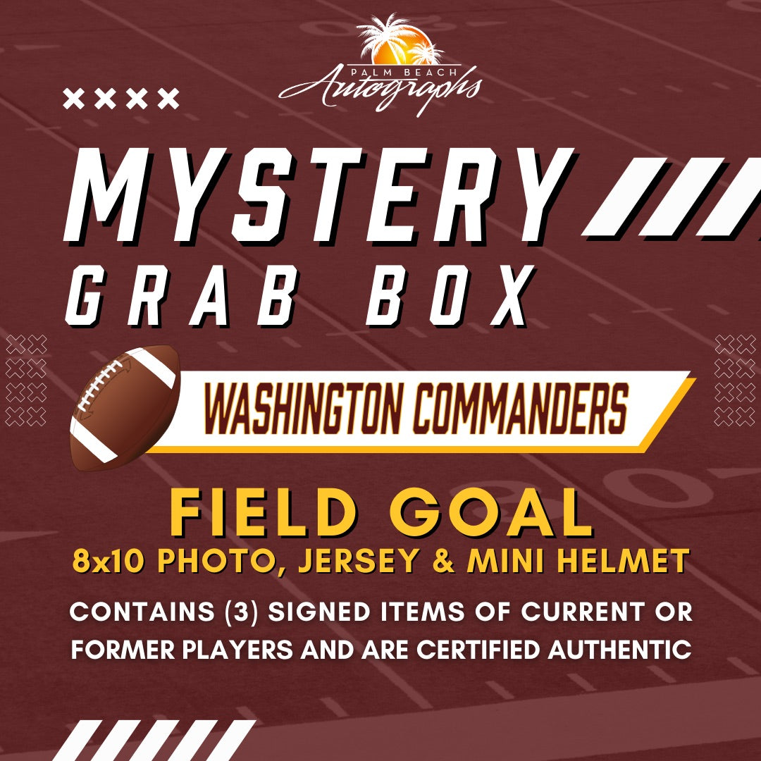 Mystery Grab Box - Washington Commanders NFL Football Autographed Field Goal Box