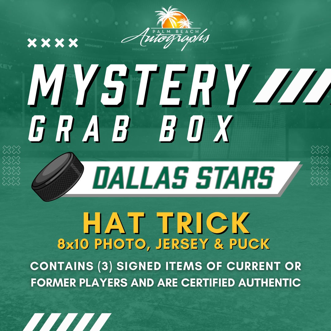 Mystery Grab Box - Dallas Stars NHL Hockey Autographed Hat Trick
