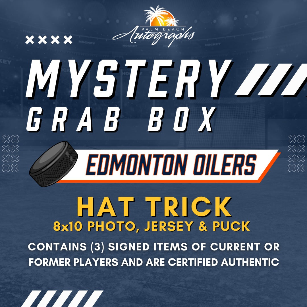 Mystery Grab Box - Edmonton Oilers NHL Hockey Autographed Hat Trick