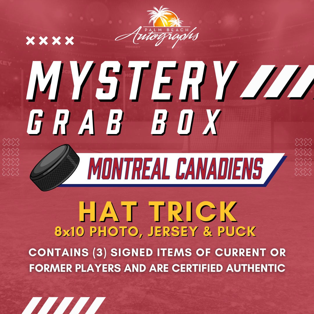 Mystery Grab Box - Montreal Canadiens NHL Hockey Autographed Hat Trick