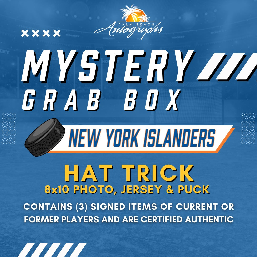 Mystery Grab Box - New York Islanders NHL Hockey Autographed Hat Trick