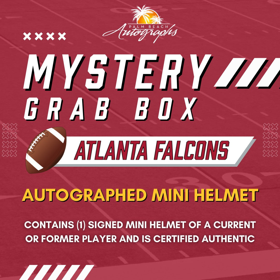 Mystery Grab Box - Atlanta Falcons NFL Football Autographed Mini Helmet