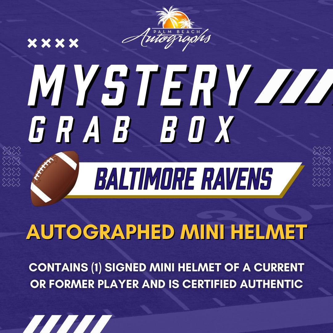 Mystery Grab Box - Baltimore Ravens NFL Football Autographed Mini Helmet