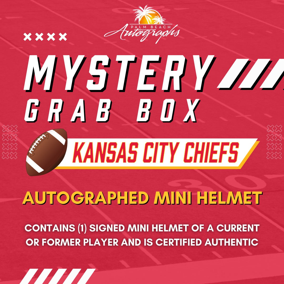 Mystery Grab Box - Kansas City Chiefs NFL Football Autographed Mini Helmet