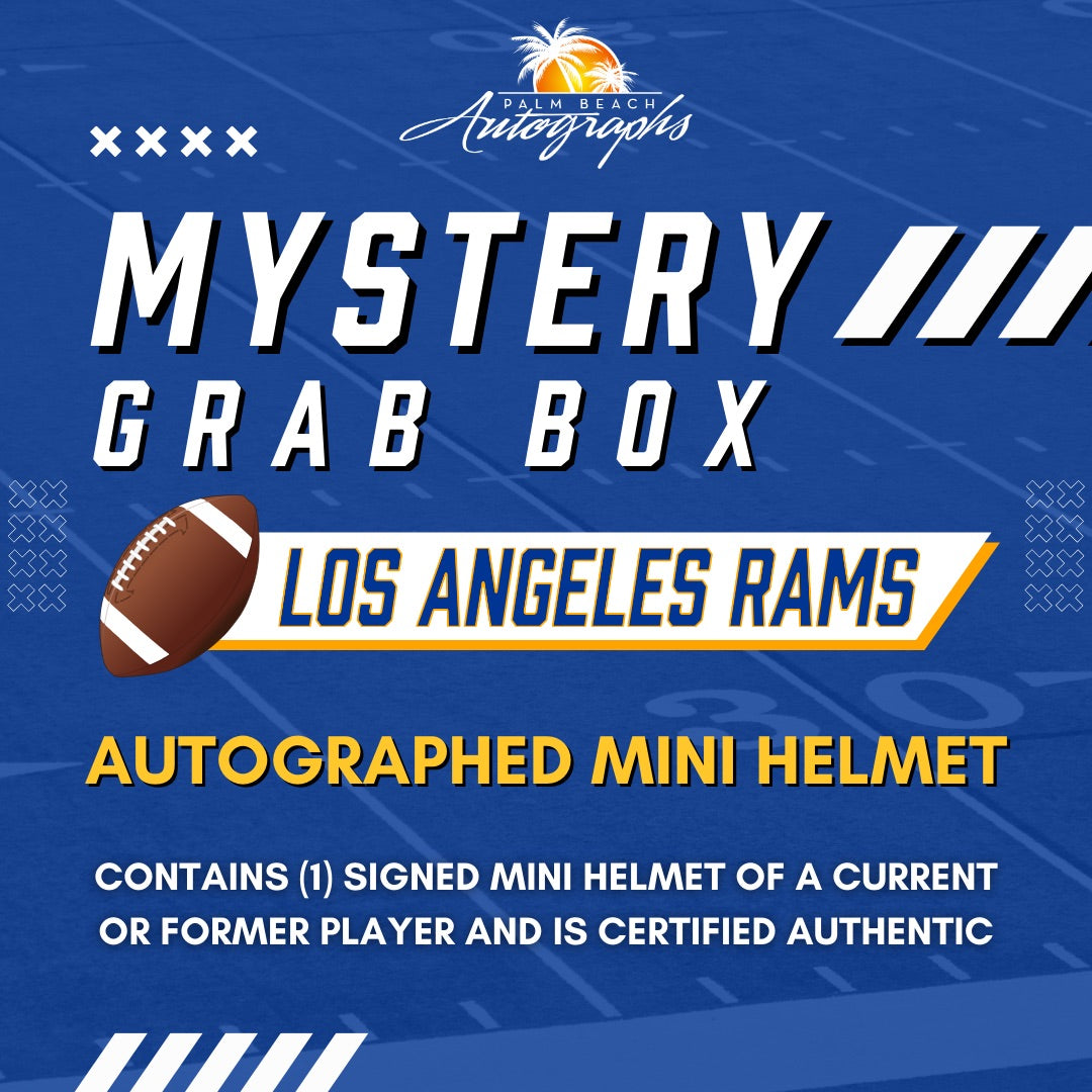 Mystery Grab Box - Los Angeles Rams NFL Football Autographed Mini Helmet
