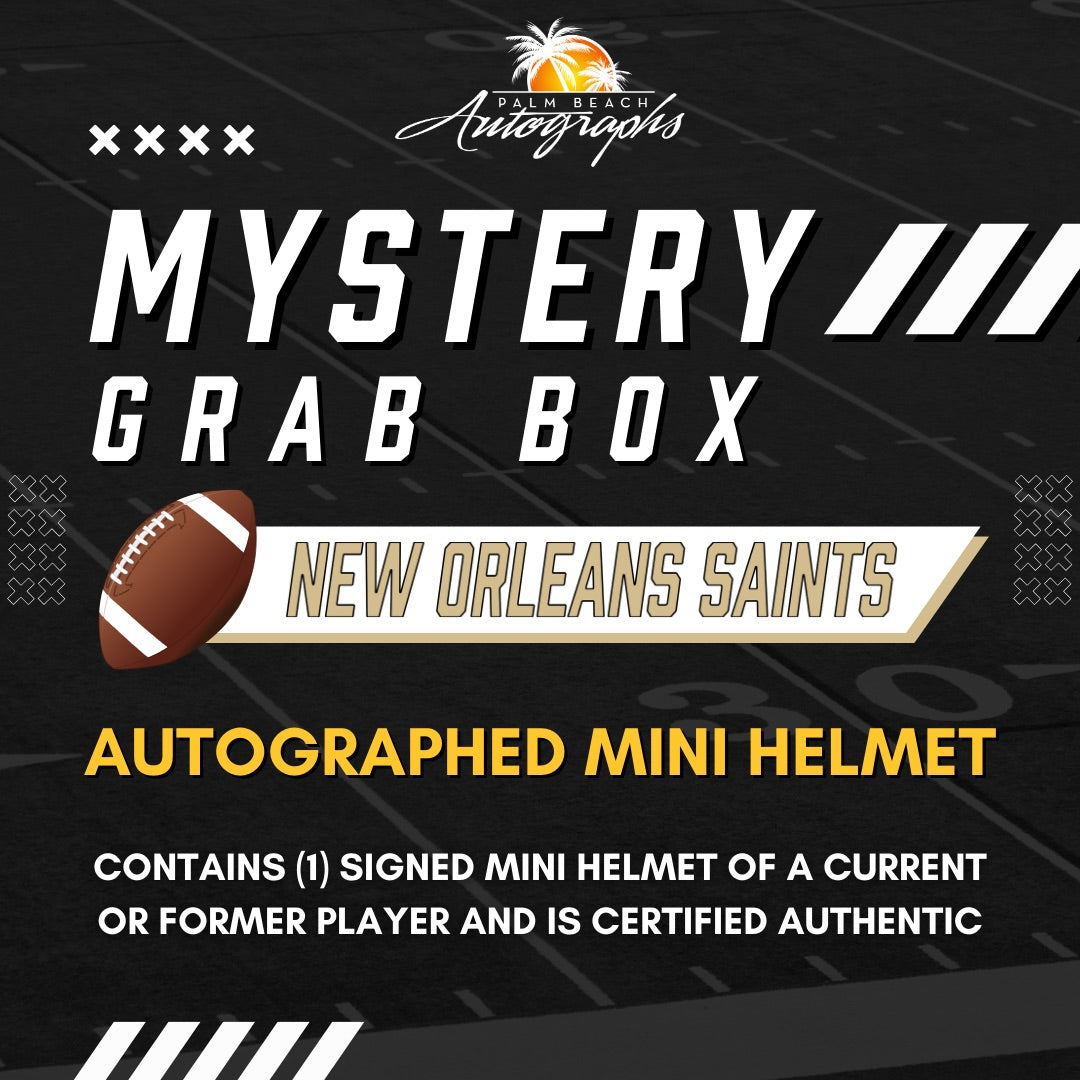 Mystery Grab Box - New Orleans Saints NFL Football Autographed Mini Helmet