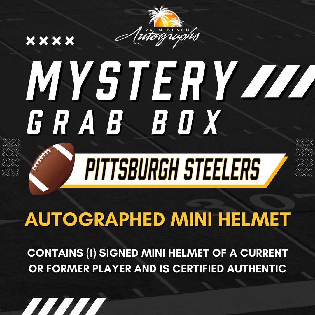 Mystery Grab Box - Pittsburgh Steelers NFL Football Autographed Mini Helmet